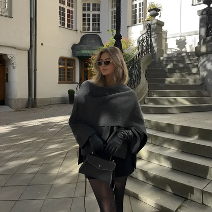 Oversized Dames Cape Jas Chique Winter