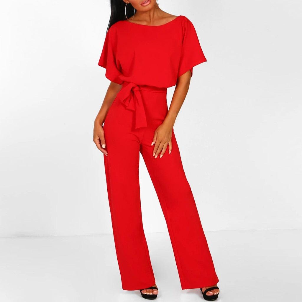 Annette - Jumpsuit met Korte Mouwen
