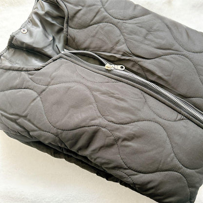Warme Dames Midi Gewatteerde Winterjas met Capuchon