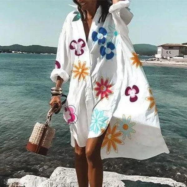 Eva - Oversized Blousejurk voor Zomer en Strand voor Dames
