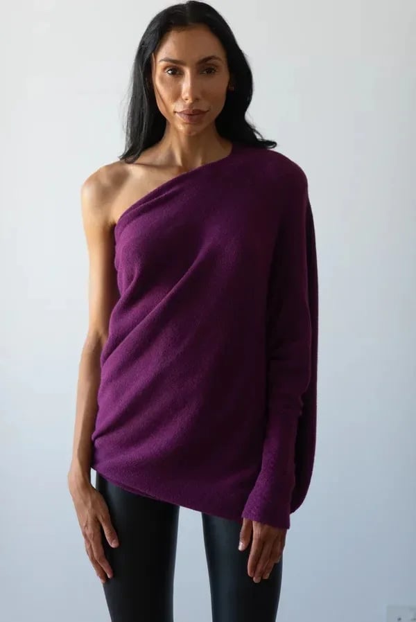 Fanni - Off-Shoulder Kasjmier Trui voor dames