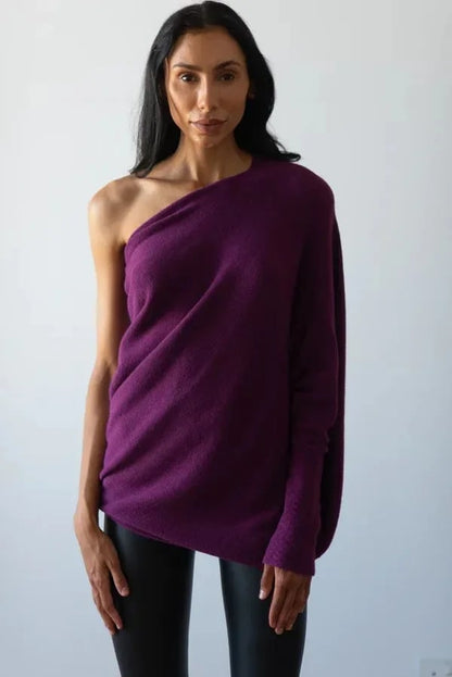 Fanni - Off-Shoulder Kasjmier Trui voor dames