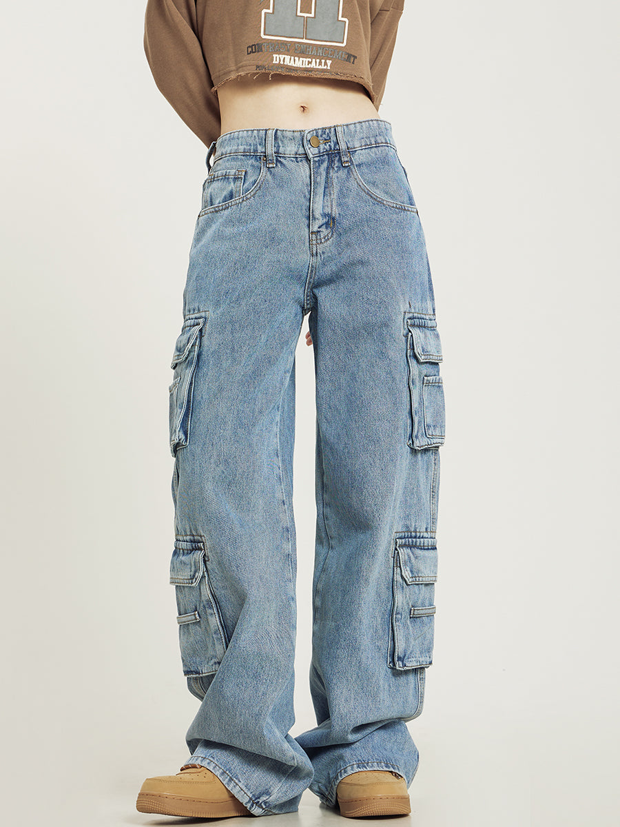 Baggy Cargo Jeans Voor Dames Met Relaxte Pasvorm