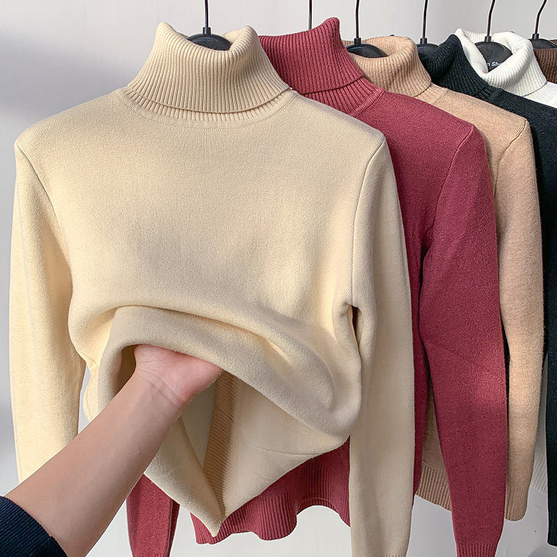 Warme Zachte Dames Gevoerde Fleece Coltrui