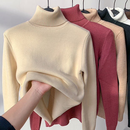 Warme Zachte Dames Gevoerde Fleece Coltrui