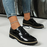 Thais - Lakschoenen in Oxford-stijl met Chunky Zool voor Vrouwen
