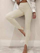 Clara - Comfortabele Rib Legging met Band onder de Voet voor Dames