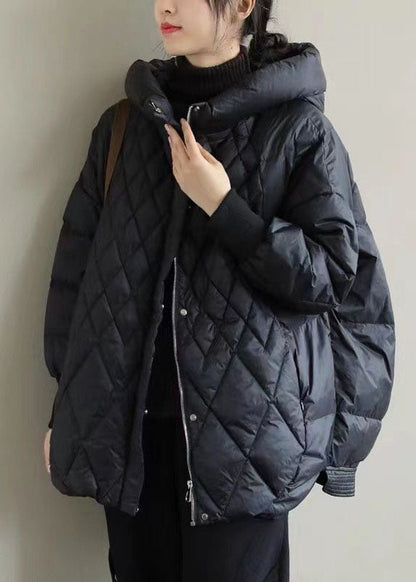 Dames Oversize Puffer Winterjas met Capuchon en Rits
