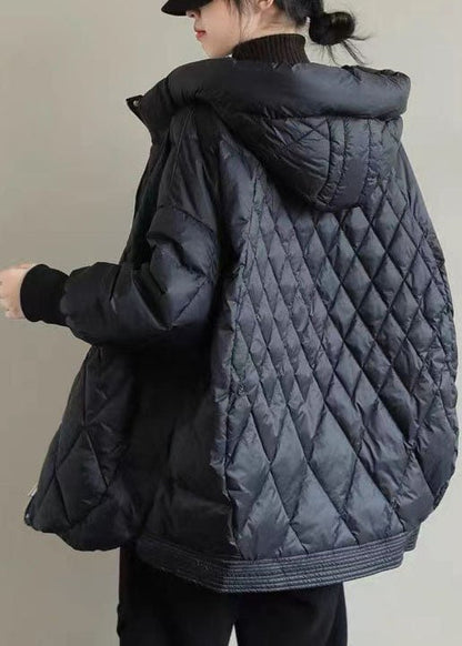 Dames Oversize Puffer Winterjas met Capuchon en Rits