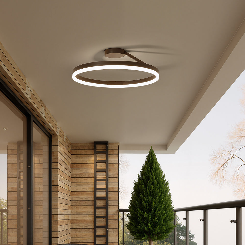 Ronde Scandinavische Plafondlamp Met Hangende LED-Ring
