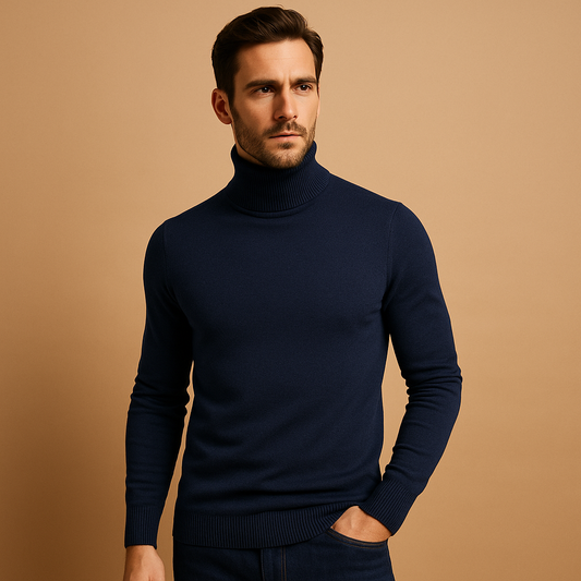 Winter Coltrui Gebreid Warm Zacht Slim Fit voor Heren