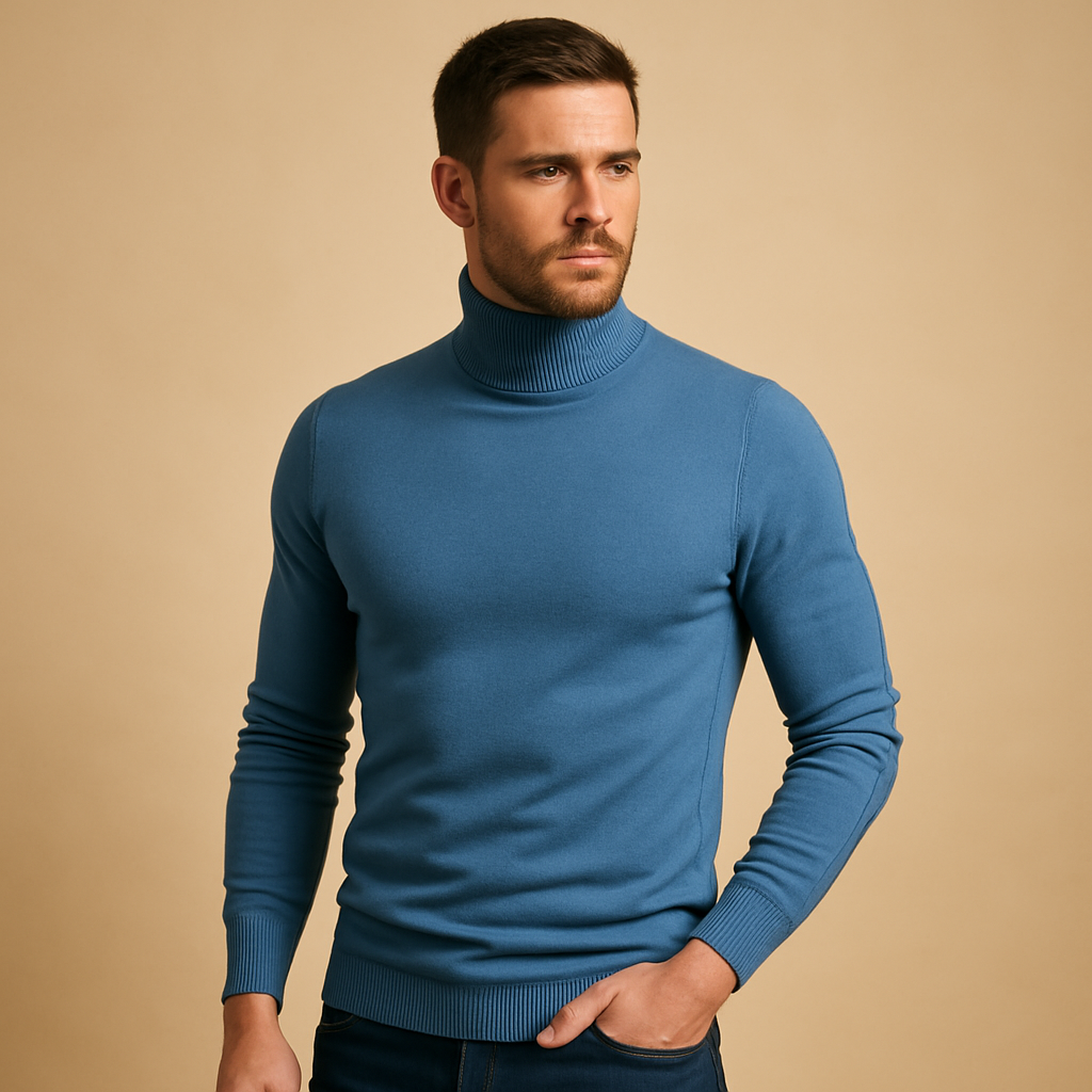 Winter Coltrui Gebreid Warm Zacht Slim Fit voor Heren