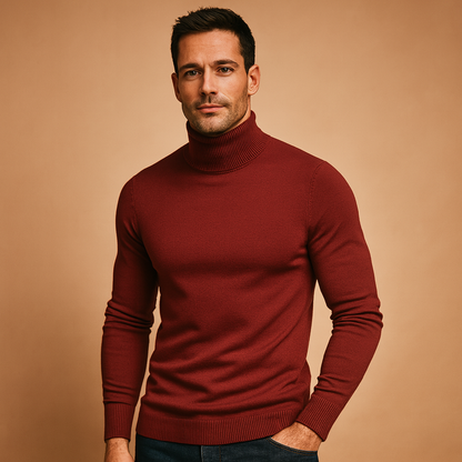 Winter Coltrui Gebreid Warm Zacht Slim Fit voor Heren