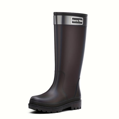 Trendy Dames Regenlaarzen Met Antislip Zool En Hoog Model