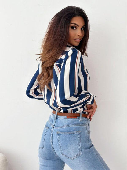 Catherine - Luxueuze satijnen zebraprint blouse