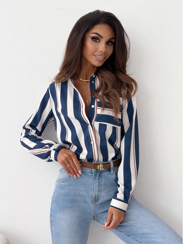 Catherine - Luxueuze satijnen zebraprint blouse