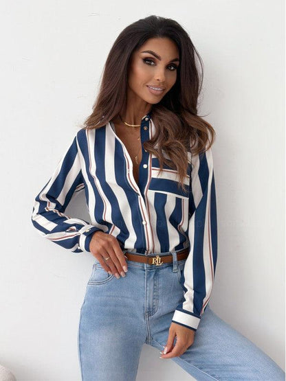 Catherine - Luxueuze satijnen zebraprint blouse
