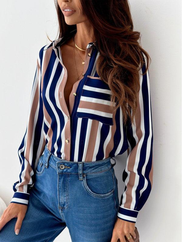 Catherine - Luxueuze satijnen zebraprint blouse