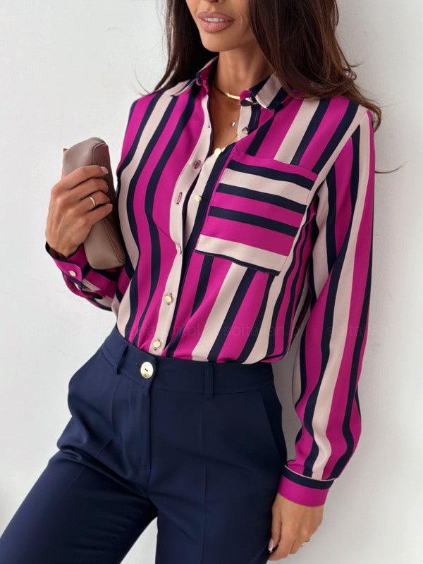 Catherine - Luxueuze satijnen zebraprint blouse
