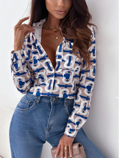 Catherine - Luxueuze satijnen zebraprint blouse