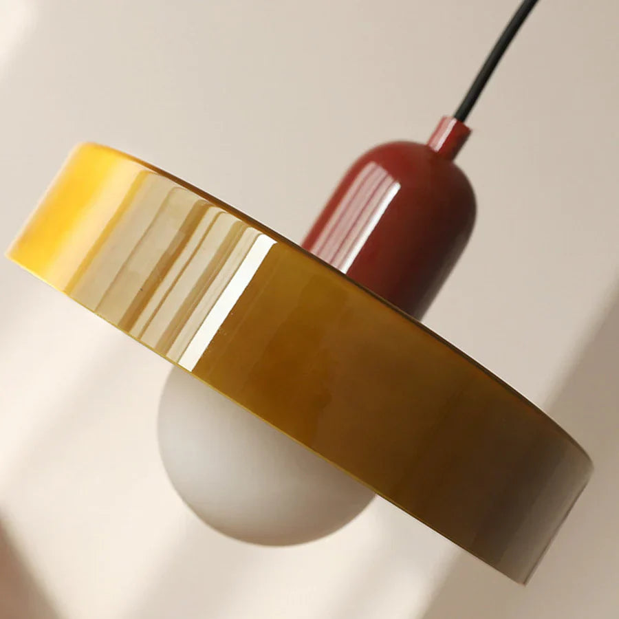 Scandinavische Hanglamp Met Glazen Afwerking