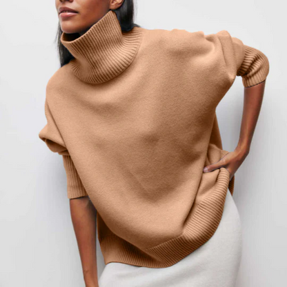 Zachte Dames Winter Coltrui Met 3/4 Mouwen