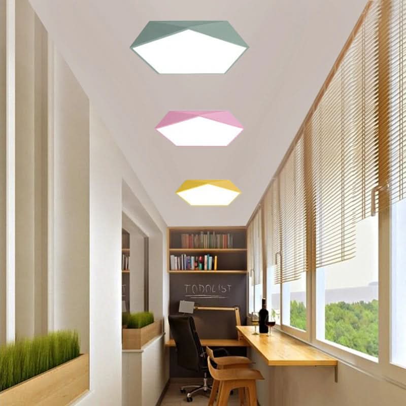 Scandinavische Zeshoekige LED Plafondlamp