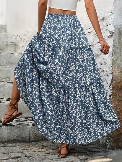 Alyssa - Bloemetjes Maxi Rok voor dames