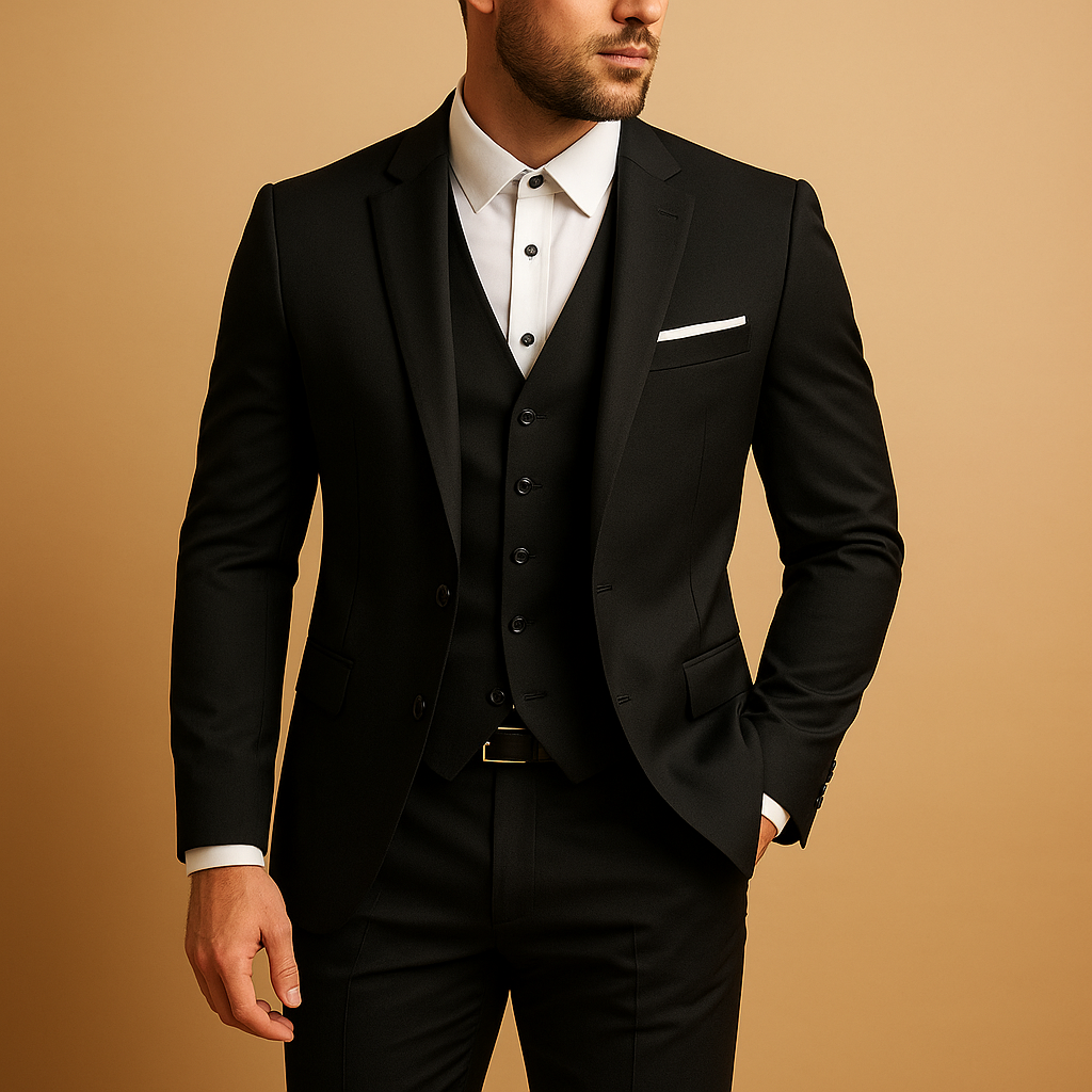 Herenpak Slim Fit 3 Delige Set Blazer Gilet en Pantalon