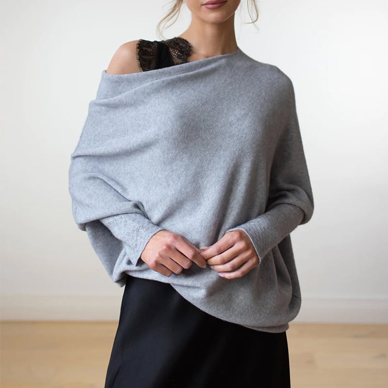 Fanni - Off-Shoulder Kasjmier Trui voor dames
