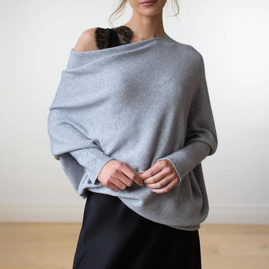Fanni - Off-Shoulder Kasjmier Trui voor dames
