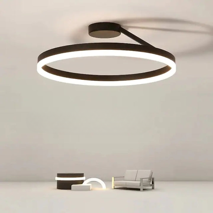 Ronde Scandinavische Plafondlamp Met Hangende LED-Ring