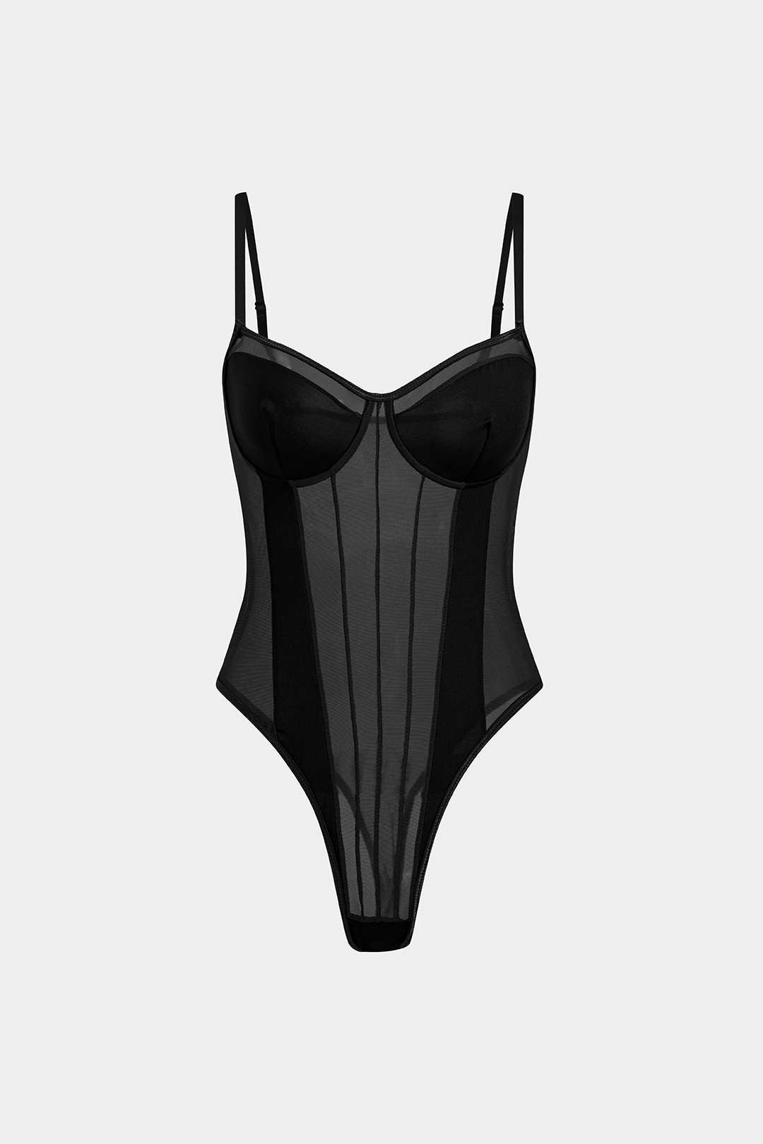 Bodysuit Met Mesh Achterkant En Patchwork Voor Vrouwen