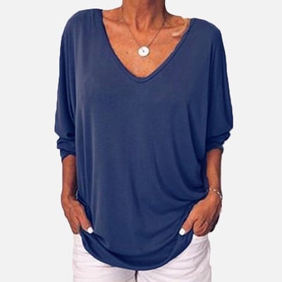 Corinna - Relaxed V-hals Blouse voor dames