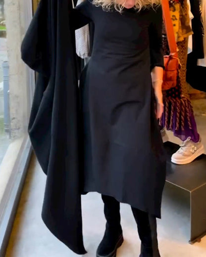 Elegante Zwarte Dames Gala Jurk Avond