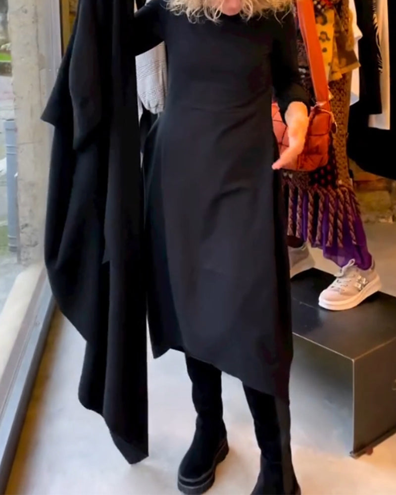 Elegante Zwarte Dames Gala Jurk Avond