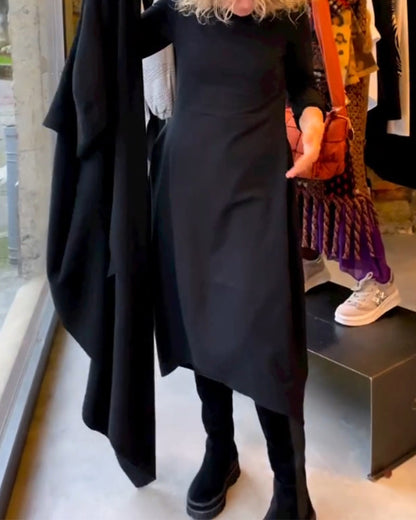 Elegante Zwarte Dames Gala Jurk Avond