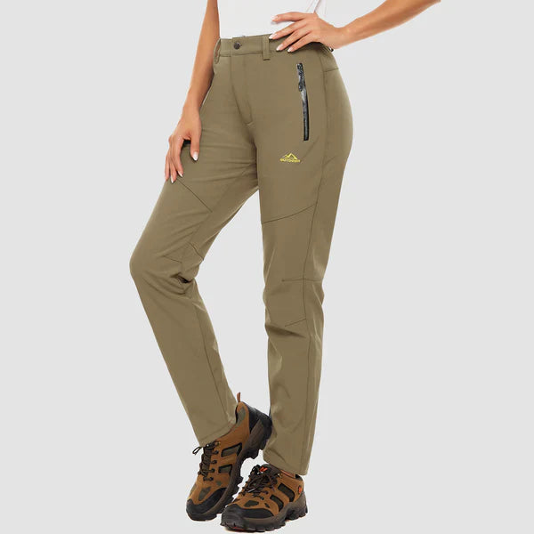 Vrouwen winter sportbroek waterdicht gevoerd