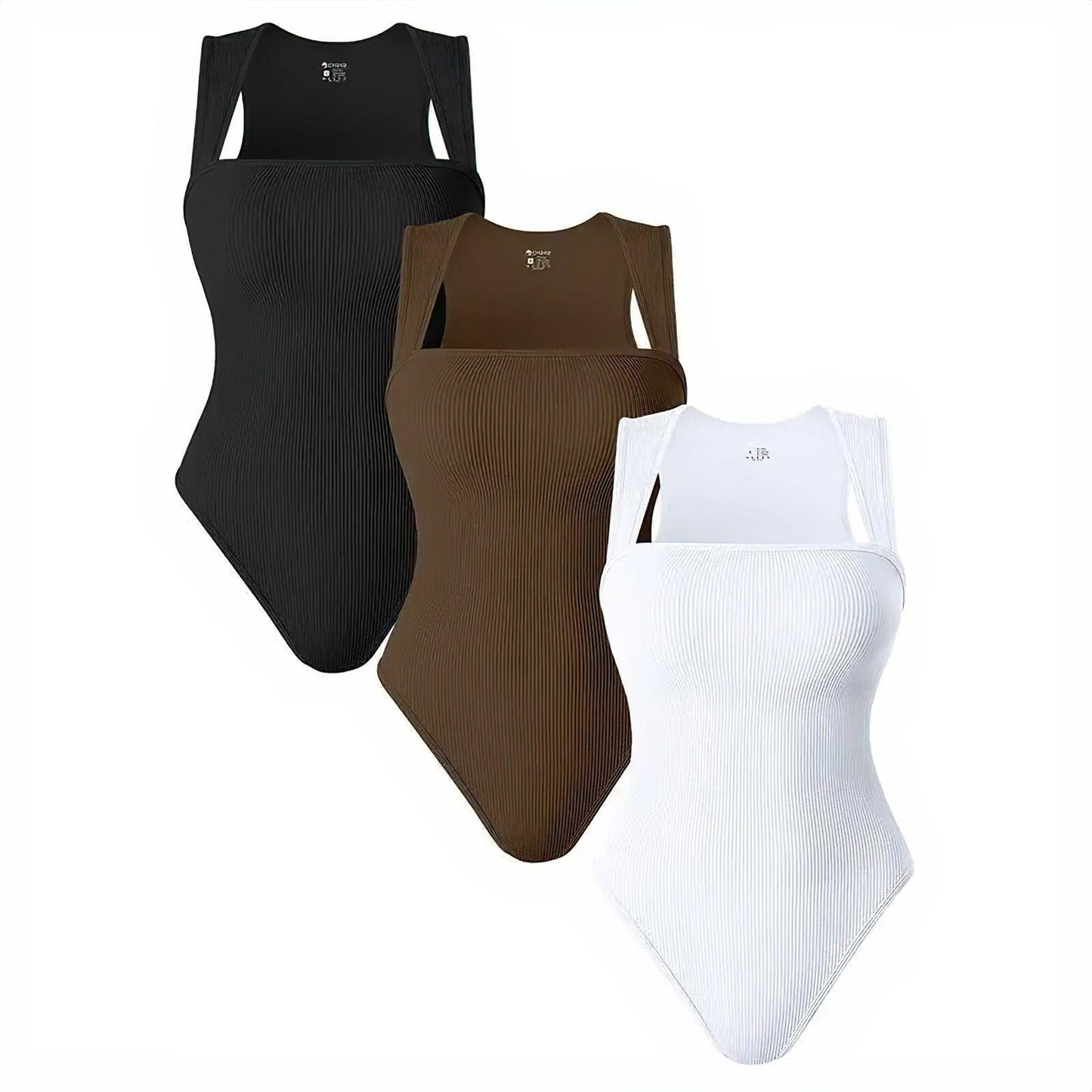 Ayva – Corrigerende Bodysuit met Brede Bandjes voor Dames - 3-PACK