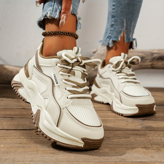 Josefien - Stijlvolle Sneakers met plateauzool en mesh inzet