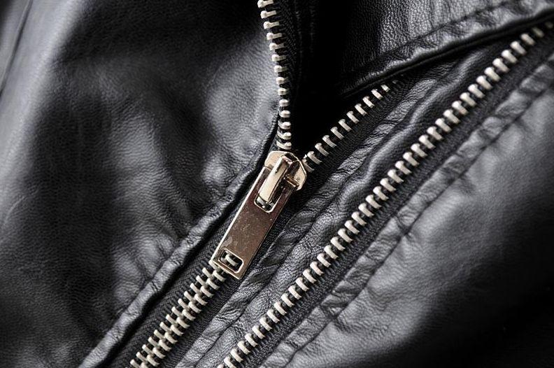 Zwart Leren Dames Jack Met Asymmetrische Rits