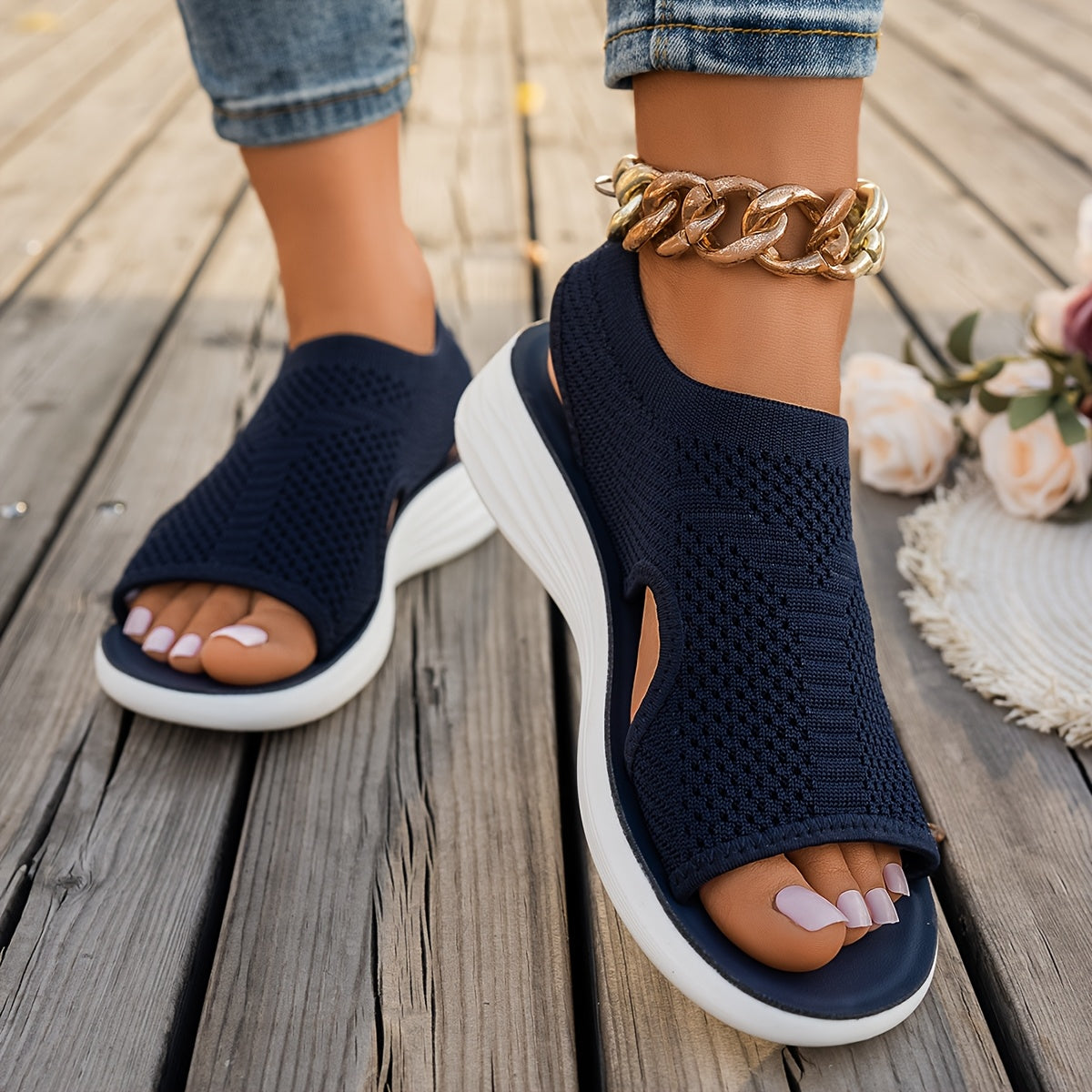 Jolene - Lichtgewicht ademende sandalen met demping
