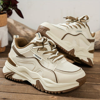 Josefien - Stijlvolle Sneakers met plateauzool en mesh inzet
