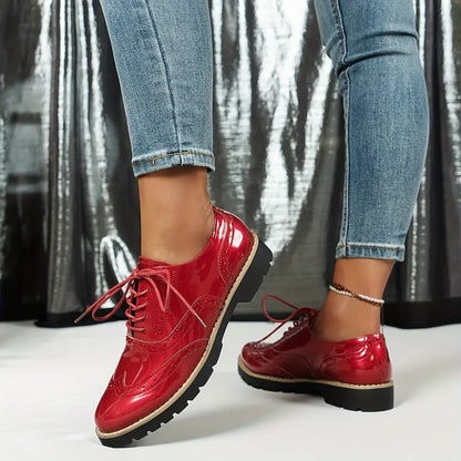 Thais - Lakschoenen in Oxford-stijl met Chunky Zool
