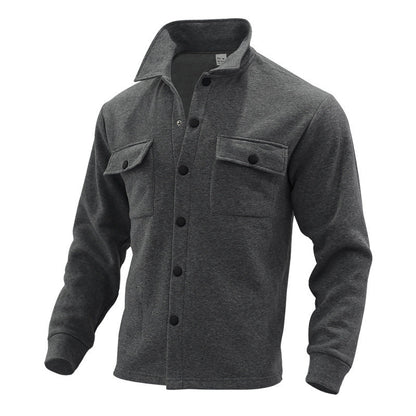 Heren Overshirt Jas met Lange Mouwen en Borstzakken
