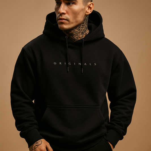 Heren Hoodie Warm Zacht Comfortabel met Fleecevoering en Zakken
