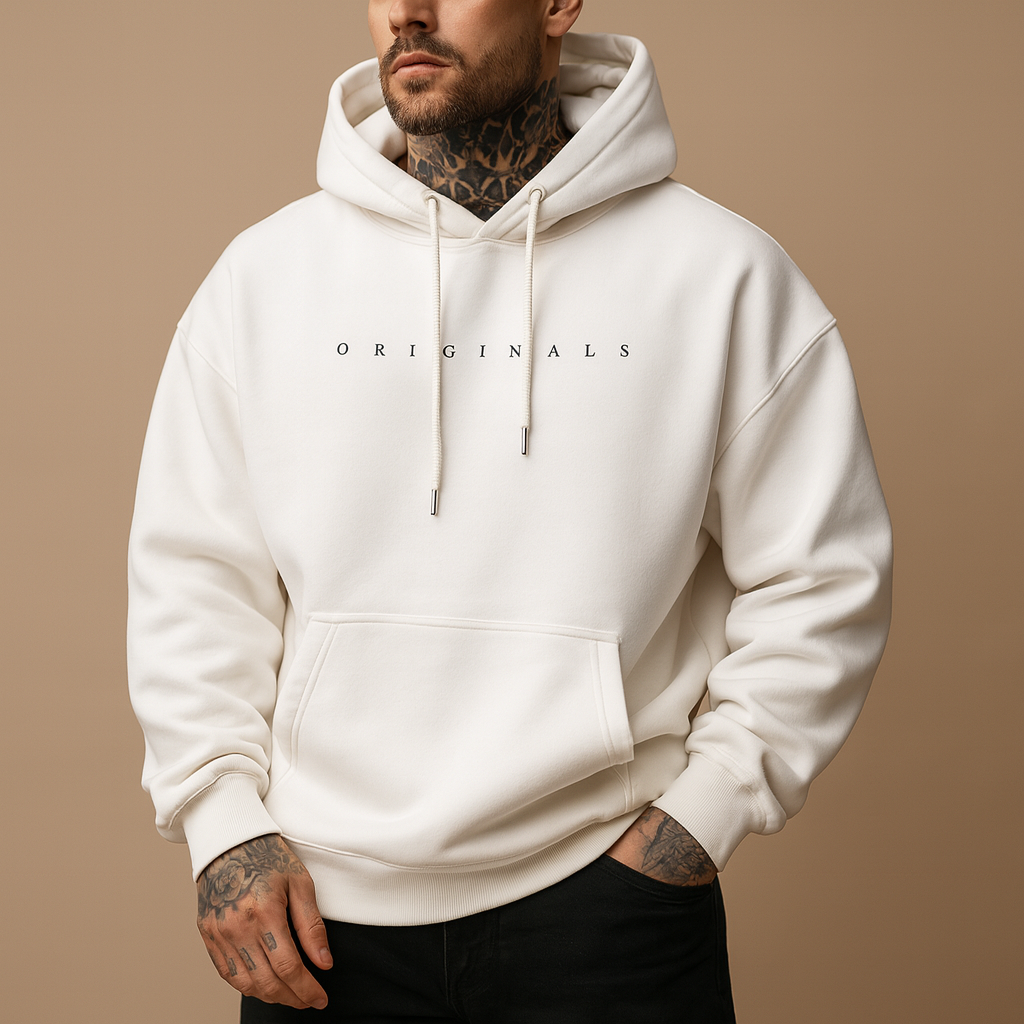 Heren Hoodie Warm Zacht Comfortabel met Fleecevoering en Zakken