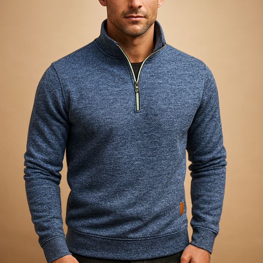 Gebreide Half Zip Trui voor Heren Warme Winter