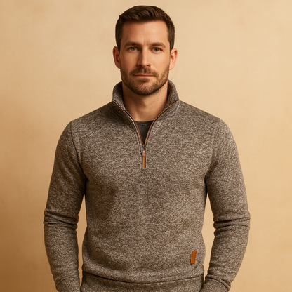 Gebreide Half Zip Trui voor Heren Warme Winter