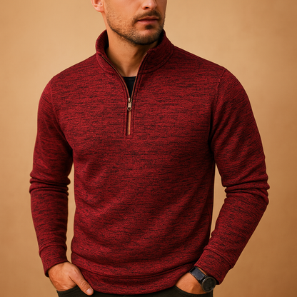 Gebreide Half Zip Trui voor Heren Warme Winter